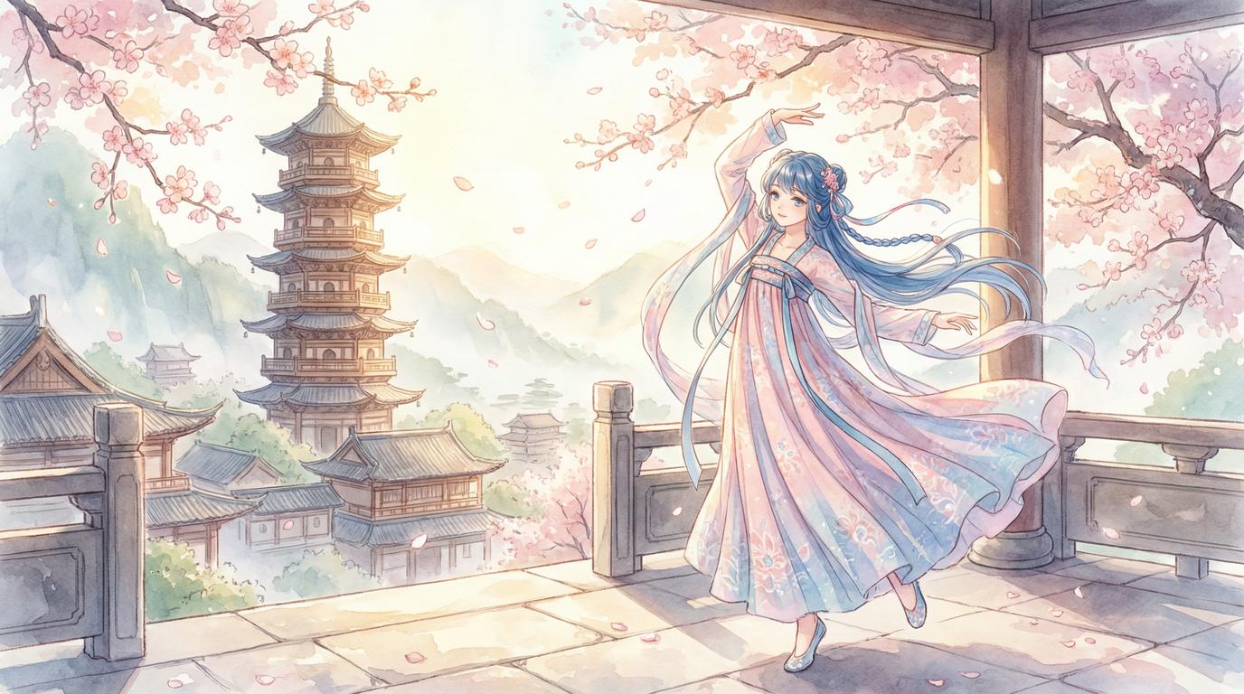 糖心vlog古风汉服舞蹈视频